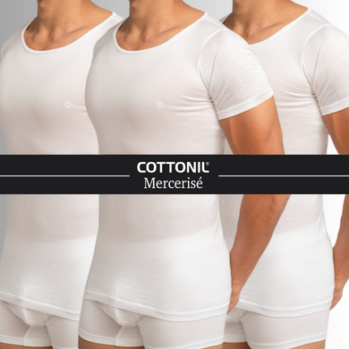 Bundle of 3 U-Neck Undershirt - White