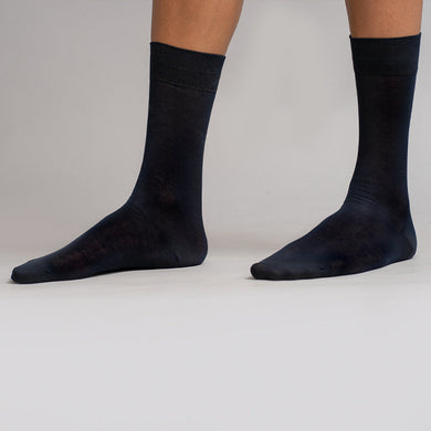 Plain Classic Socks -Navy